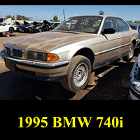 junkyard 1995 BMW 740i
