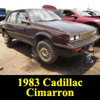 Junkyard 1983 Cadillac Cimarron