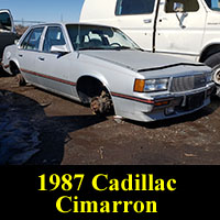 Junkyard 1987 Cadillac Cimarron