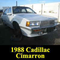 Junkyard 1988 Cadillac Cimarron