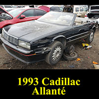 1993 Cadillac Allante in junkyard