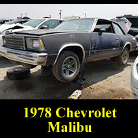 Junkyard 1978 Chevrolet Malibu coupe