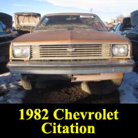 Junkyard 1982 Chevrolet Citation