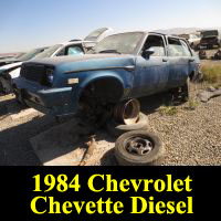 Junkyard 1984 Chevrolet Chevette Diesel