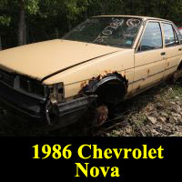 Junkyard 1986 Chevrolet Nova