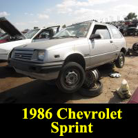 Junkyard 1986 Chevrolet Sprint