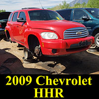 2009 Chevrolet HHR in junkyard
