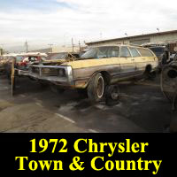 Junkyard 1972 CHrysler Town & Country