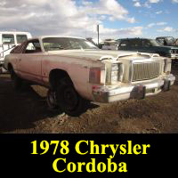 Junkyard 1978 Chrysler Cordoba
