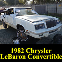 Junkyard 1982 Chrysler LeBaron Convertible