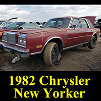 1982 Chrysler 5th Avenue in junkyard