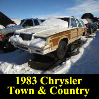 Junkyard 1983 Chrysler Town & Country wagon