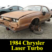 Junkyard 1984 Chrysler Laser XE Turbo