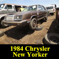 Junkyard 1984 Chrysler New Yorker