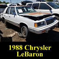Junkyard 1988 Chrysler LeBaron Turbo Sedan