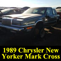 Junkyard 1989 Chrysler New Yorker Mark Cross