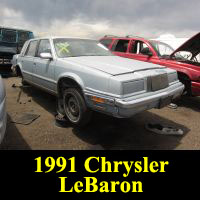 Junkyard 1991 Chrysler Lebaron convertible