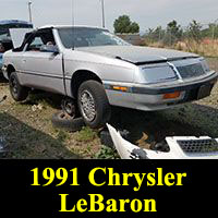 Junkyard 1991 Chrysler Lebaron convertible