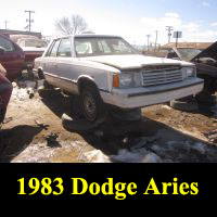 Junkyard 1983 Dodge Aries sedan