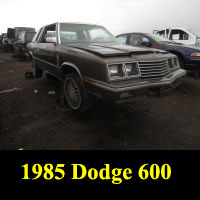 Junkyard 1985 Dodge 600 Turbo