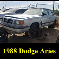 Junkyard 1988 Dodge Aries sedan