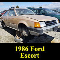 Junkyard 1986 Ford Escort