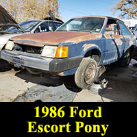 Junkyard 1986 Ford Escort Pony