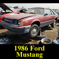 Junkyard 1986 Ford Mustang LX