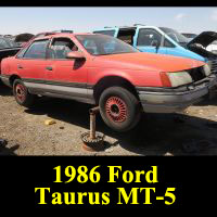 Junkyard 1986 Ford Taurus MT-5
