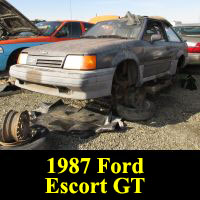 Junkyard 1987 Ford Escort GT