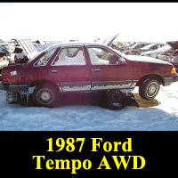 Junkyard 1987 Ford Tempo AWD
