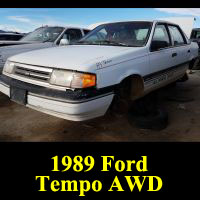 Junkyard 1989 Ford Tempo AWD