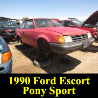 Junkyard 1990 Ford Escort Pony