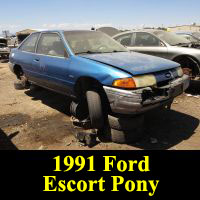 Junkyard 1991 Ford Escort Pony