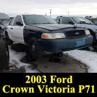 Junkyard 2003 Ford Crown Victoria P71
