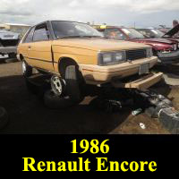 Junkyard 1985 Renault Encore