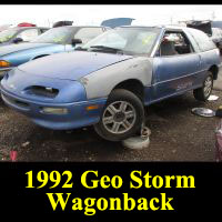 Junkyard 1993 Geo Storm wagon