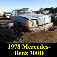 Junkyard 1978 Mercedes-Benz 300CD