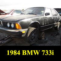 Junkyard 1984 BMW 733i