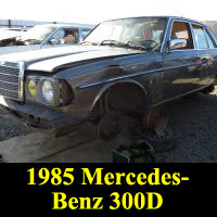 Junkyard 1985 Mercedes-Benz 300D