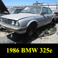 Junkyard 1986 BMW 325e