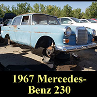 1967 Mercedes-Benz 230 in junkyard
