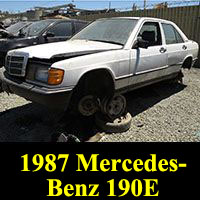 Junkyard 1987 Mercedes-Benz 190E