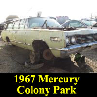 Junkyard 1967 Mercury Colony Park Wagon