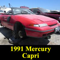 Junkyard 1991 Mercury Capri