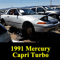 Junkyard 1991 Mercury Capri Turbo