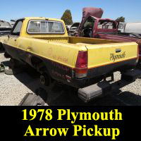 Junkyard 1978 Plymouth Arrow Pickup