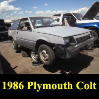 Junkyard 1986 Plymouth Colt