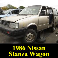 Junkyard 1986 Nissan Stanza 4WD Wagon