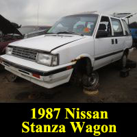 Junkyard 1987 Nissan stanza wagon
